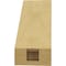 Ekena Millwork 3-inch W x 6-inch D x 6-inch H Geneva Rough Cedar Woodgrain TimberThane Knee Brace, Primed BRCUR03X06X06GNVRCPR - alternate 4